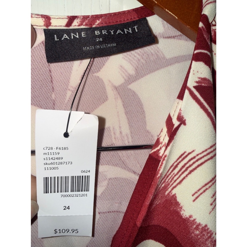 NWT Lena Short-Sleeve Surplice Jumpsuit Size 24 - Picture 5 of 14